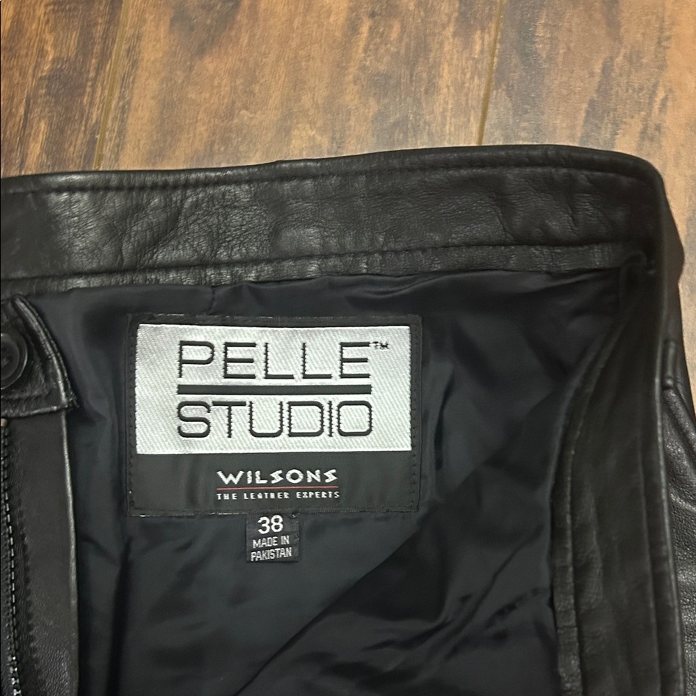 Pelle Studio Classic Black Leather Pants 38